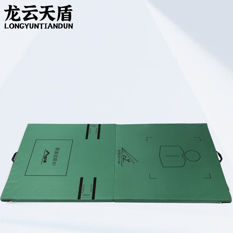 龙云天盾仰卧起坐训练垫仰卧卷腹训练垫折叠款牛津布体操垫两折200*100*5cm