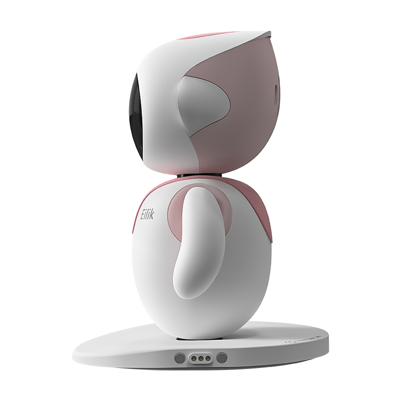 Eilik陪伴机器人 桌面陪伴 情感互动电子宠物高端礼物桌面玩具粉色高清大图