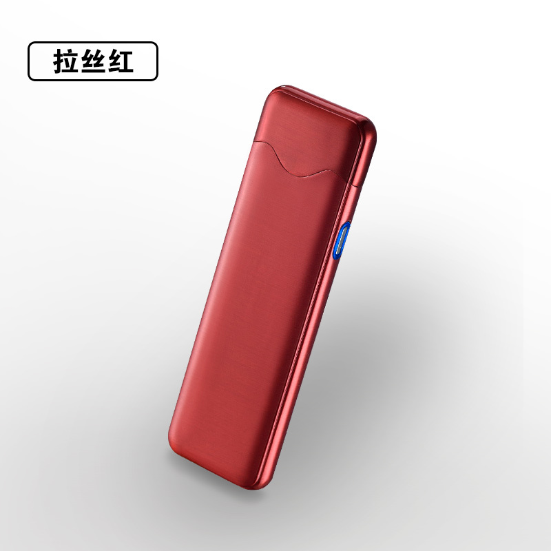 抖音同款指纹感应充电打火机创意防风个性usb电子点烟器潮送男友