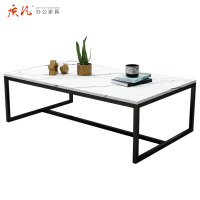 质凡极简现代家用小户型方形大理石茶几