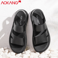 奥康凉鞋男夏季男士透气潮流软底沙滩鞋两用凉拖鞋皮凉鞋