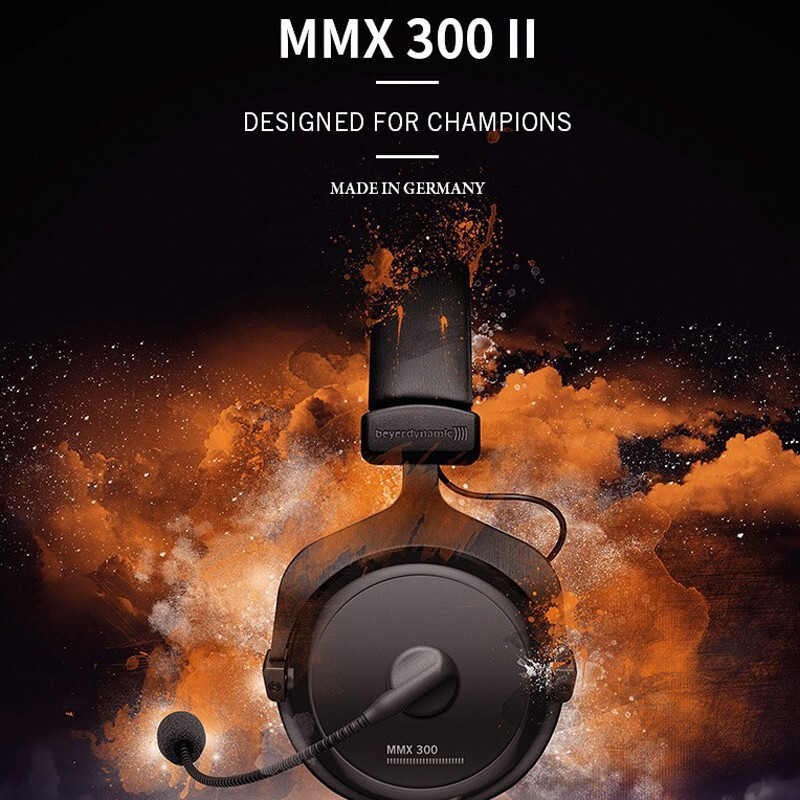 拜亚动力拜雅beyerdynamicmmx300二代带线控高端旗舰级游戏耳机32欧姆