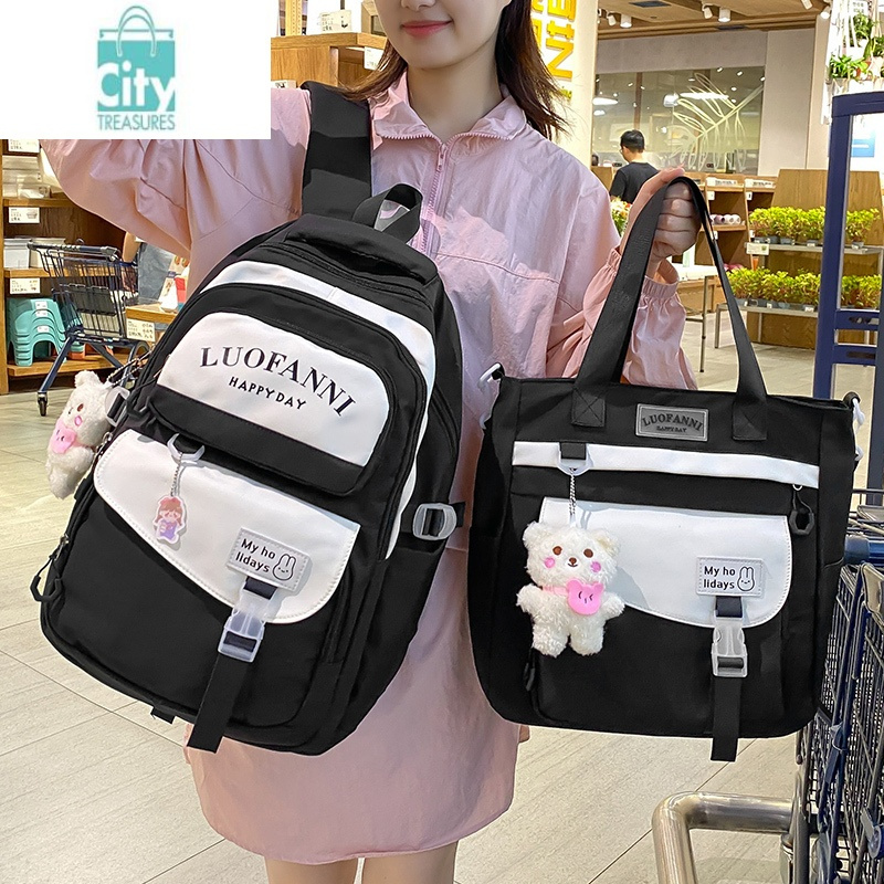 bangdou大容量书包女韩版高中大学生背包初中生可爱减负轻便小学生