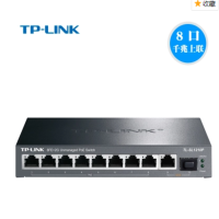 TP-Link TL-SL1210P 8口PoE交换机监控poe供电器模块SFP光口VLAN