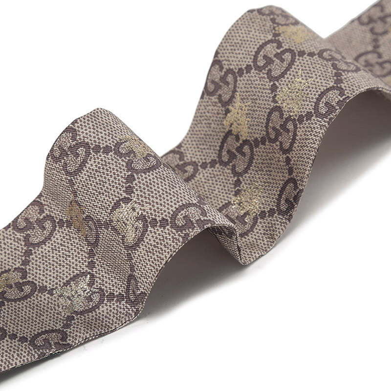 古驰gucci女士桑蚕丝绑带装饰带束发带小领巾窄版丝巾4992263g001