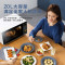 美的(Midea) 家用微波炉小型转盘式 700W速热 易洁内胆 一键解冻 智能菜单 20L速热微波炉PM2001