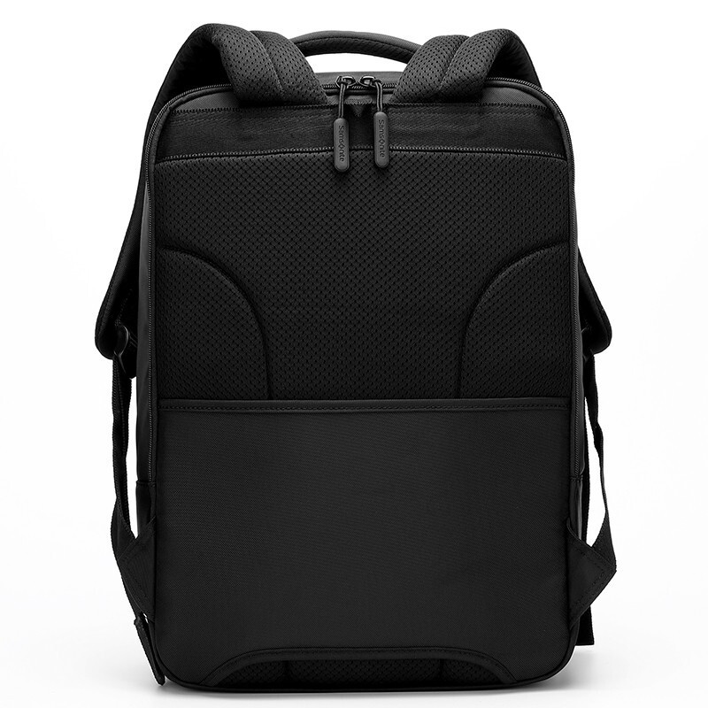 新秀丽(Samsonite)双肩包商务背包笔记本电脑包15.6英寸大容量时尚旅行休闲双肩背包男BT6 深蓝色/黑色