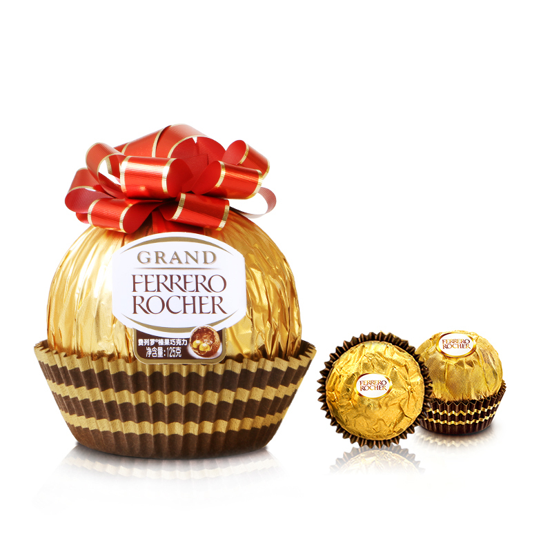 费列罗(ferrero rocher)巧克力 费列罗榛果大金球巧克力125g喜糖婚庆