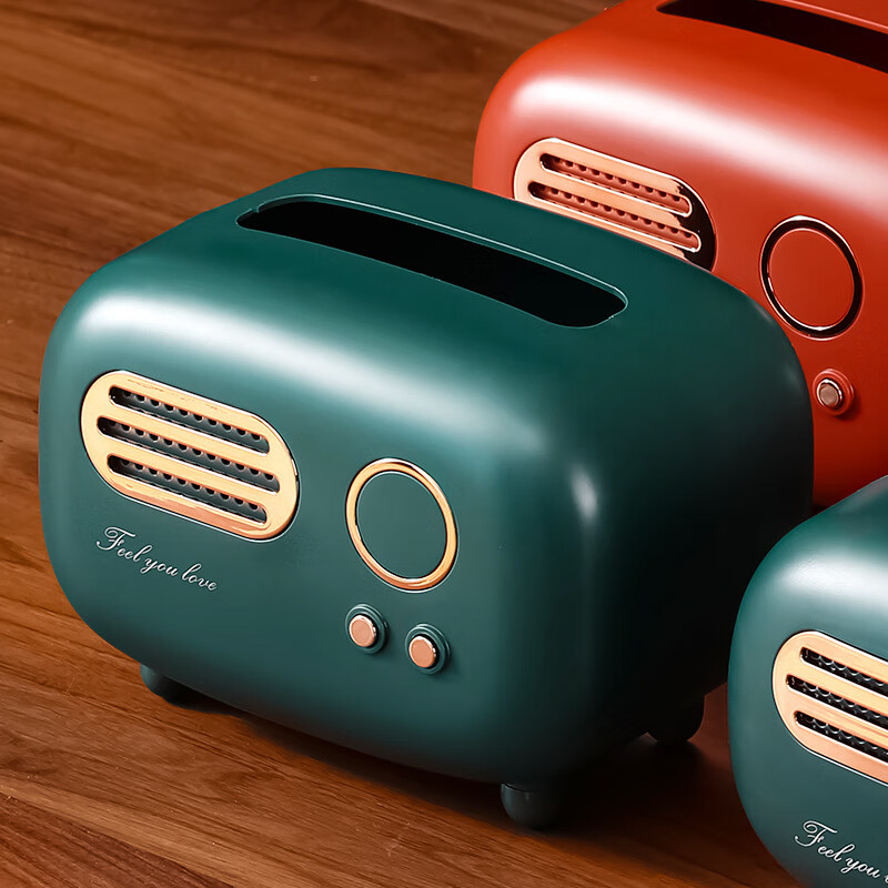 谋福 纸巾盒 洗漱台餐桌茶几抽纸收纳盒(大号蔓越红放大号抽纸,卷纸)高清大图