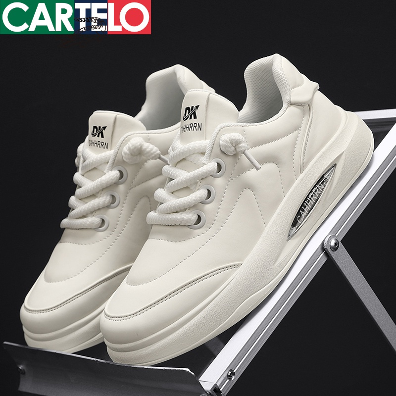 [线下专柜同款]卡帝乐鳄鱼(CARTELO)新款厚底舒适男士休闲鞋男鞋小白鞋潮鞋板鞋