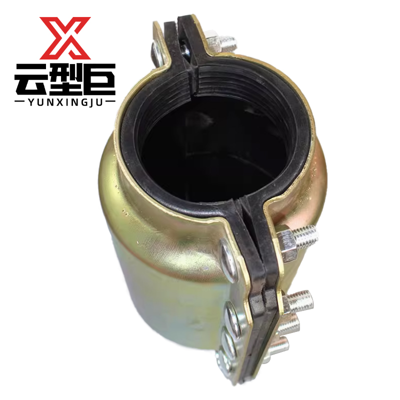 云型巨 钢制大肚承口哈夫节 承口堵漏器哈弗节镀锌管 单位:个高清大图