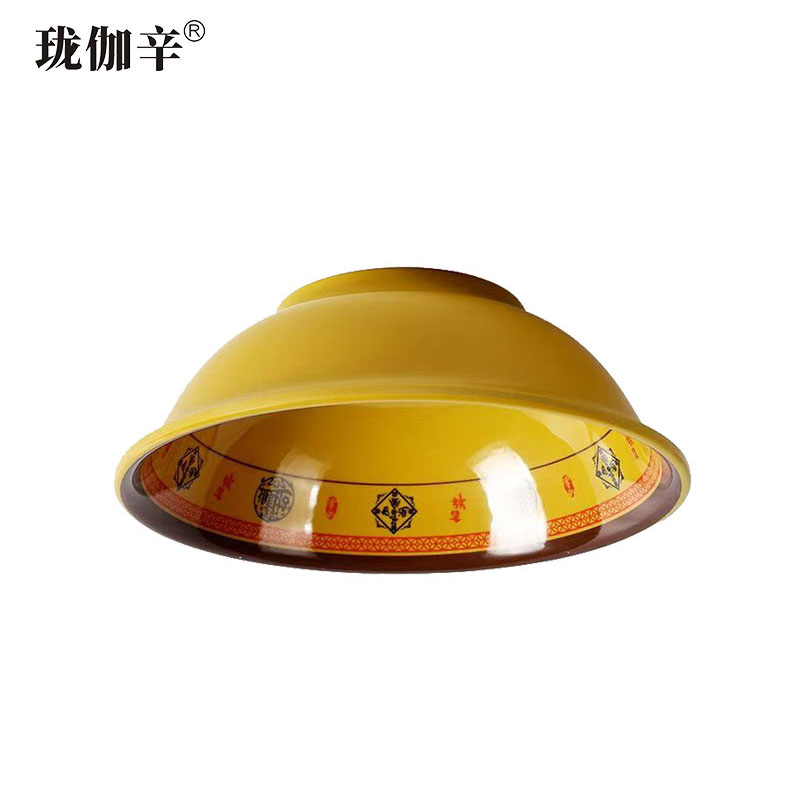 珑伽辛 耐高温密胺反口碗 小汤碗 6英寸招财/个高清大图