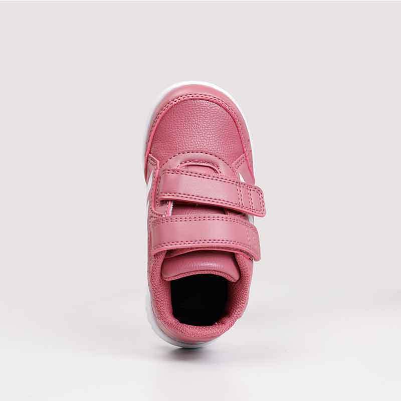 adidas阿迪达斯儿童运动休闲鞋 女训练鞋女婴童宝宝轻便魔术贴耐磨运动鞋训练鞋B37976 0-3岁婴童款