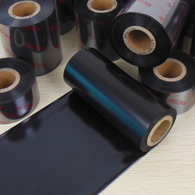 理光 B110CR 全树脂基碳带 不干胶 标签机色带 热转印 条码打印机碳带
