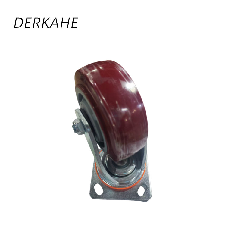 DERKAHE 重型手推车聚氨酯轮 φ200×50(8寸) 万向款 个高清大图