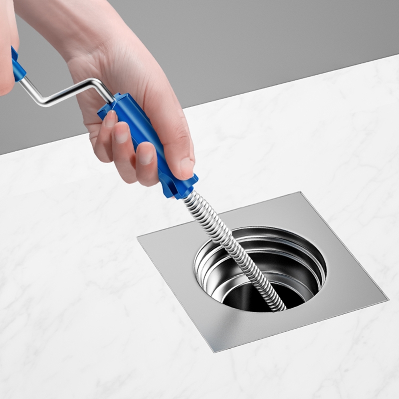 手摇马桶疏通器