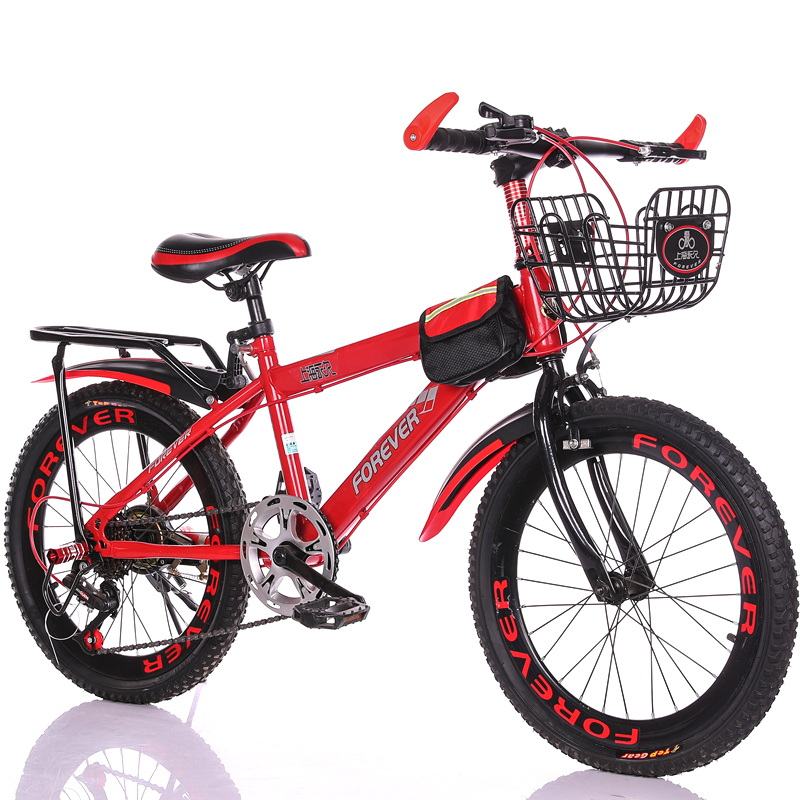 【苏宁优品】}童车jj-yj1儿童变速自行车山地车18/20/22寸男女孩单车中小学生赛车7-8-9-10-17岁脚踏车 22寸 红色