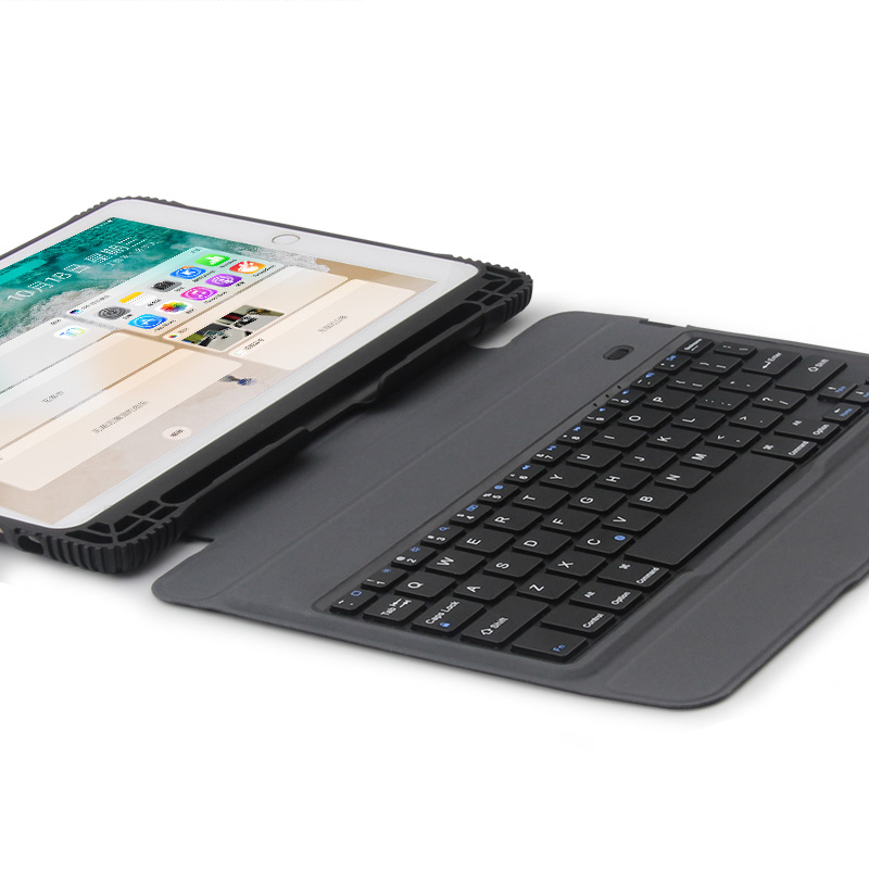 HIGE/2018新款ipad air3保护套蓝牙键盘pro10.5带笔槽轻薄皮套黑色ipad pro 10.5英寸黑色