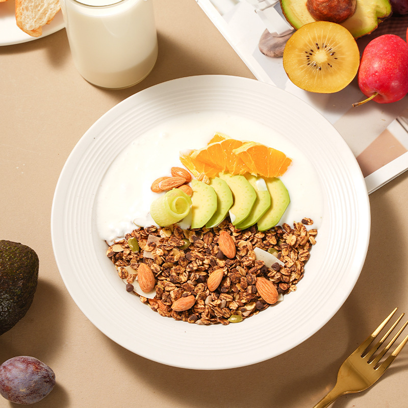 美粥食客 海盐巧克力烘焙麦片400g*2袋装高清大图