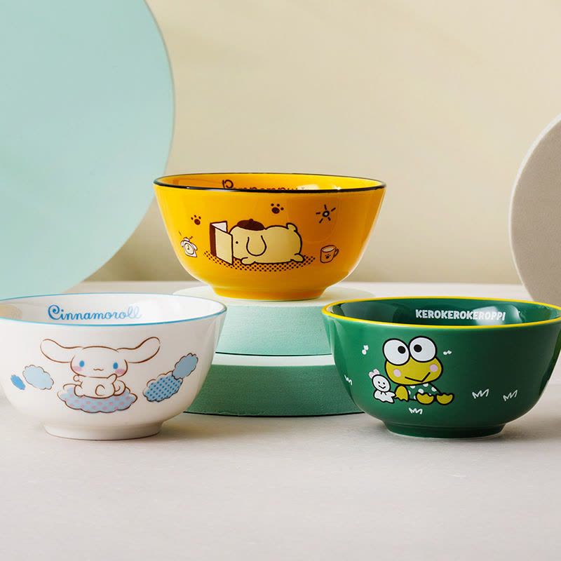 HelloKitty陶瓷碗可爱卡通家用餐具个性创意少女心小号单个吃饭碗 Pom Pom Purin 布丁狗图片