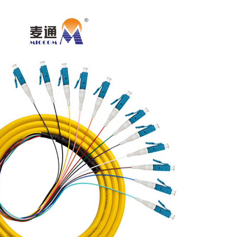 麦通 电信级12芯束状尾纤ODF熔纤盘尾纤1.5米束状尾纤 LC/PC 单模12芯束状 / 条高清大图