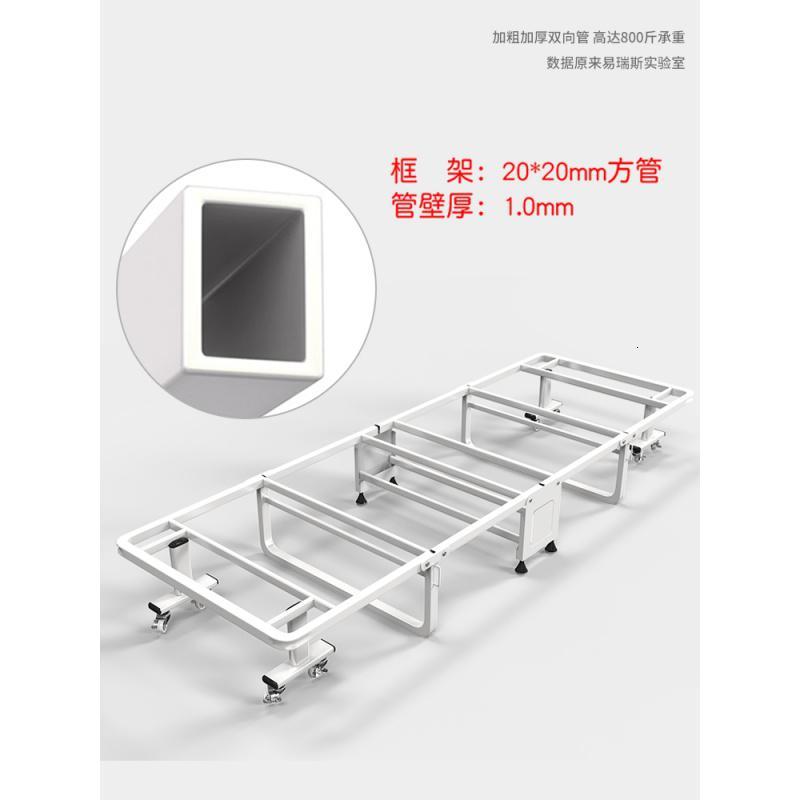 森美人简易折叠床单人午睡办公室午休便携家用四折硬板加海绵