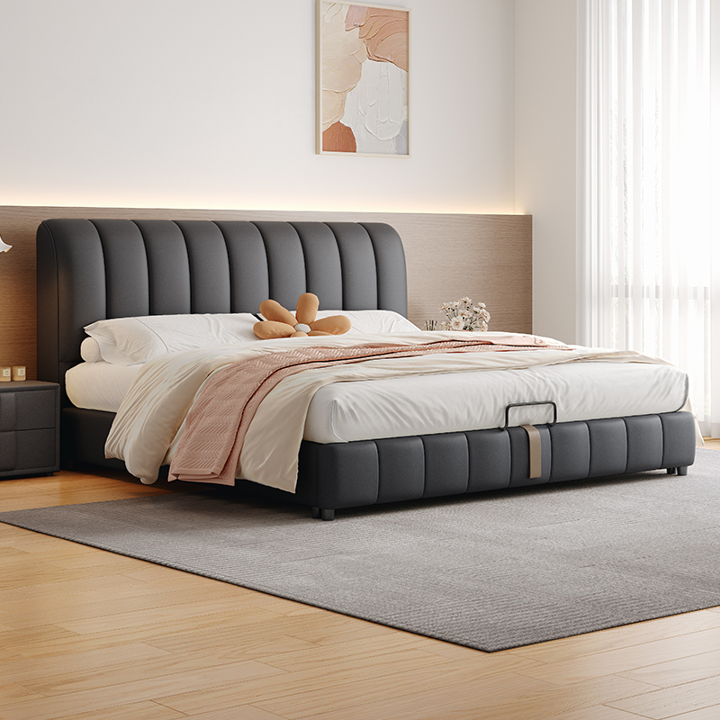 床双人床实木床科技布床双人床布艺床轻奢网红床卧室床1518米软包床