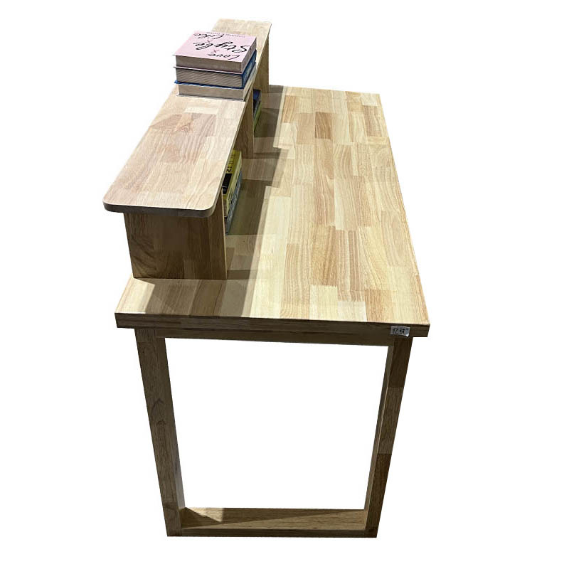 亿铁(YI TIE)实木书桌带书架写字桌高清大图