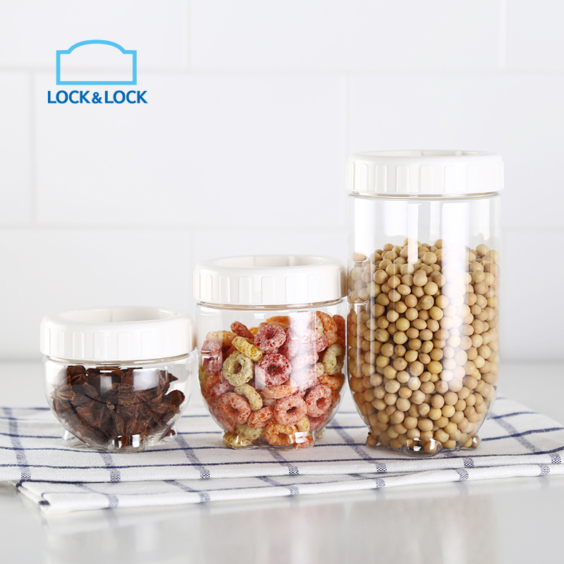 乐扣乐扣(lock&lock) 新概念储物罐二件套 收纳罐 保鲜罐 INL203S001高清大图