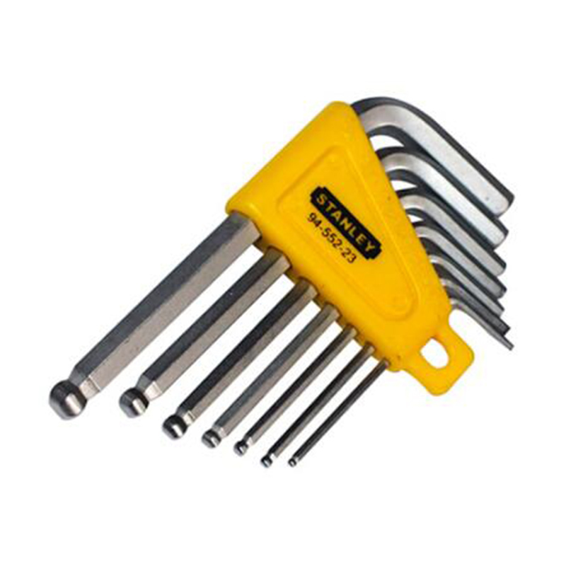 史丹利(Stanley)7件套英制短柄球头内六角扳手 94-552-23 货期5-10天