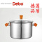德铂(Debo)汤锅304不锈钢煲汤锅尼尔20cm DEP-606 单个装