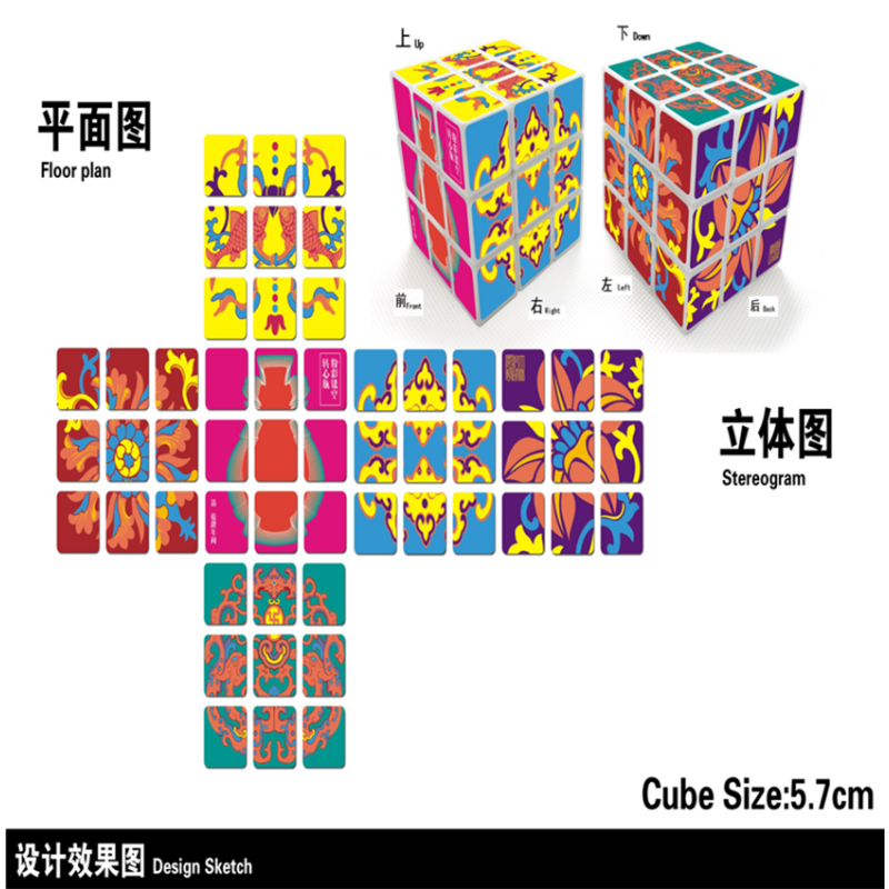 国博魔方系列——粉彩转心瓶
