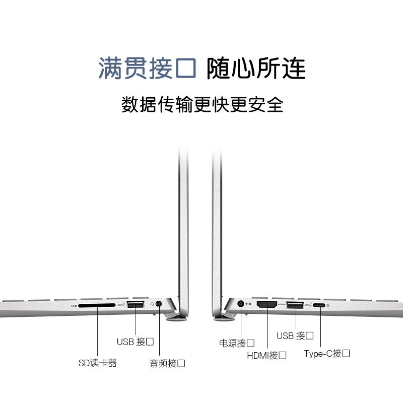 戴尔(DELL)灵越14Pro-5420 14英寸2.2K屏高色域笔记本电脑轻薄本家用学习本商务办公本 i5-1240P 16GB 512GB 银色