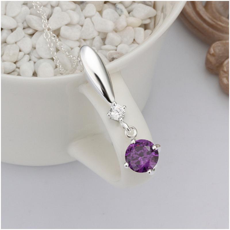 N475 Women Silver Necklace 镀925纯银女项链日韩版锁骨链潮人送女朋友七夕情人节礼物