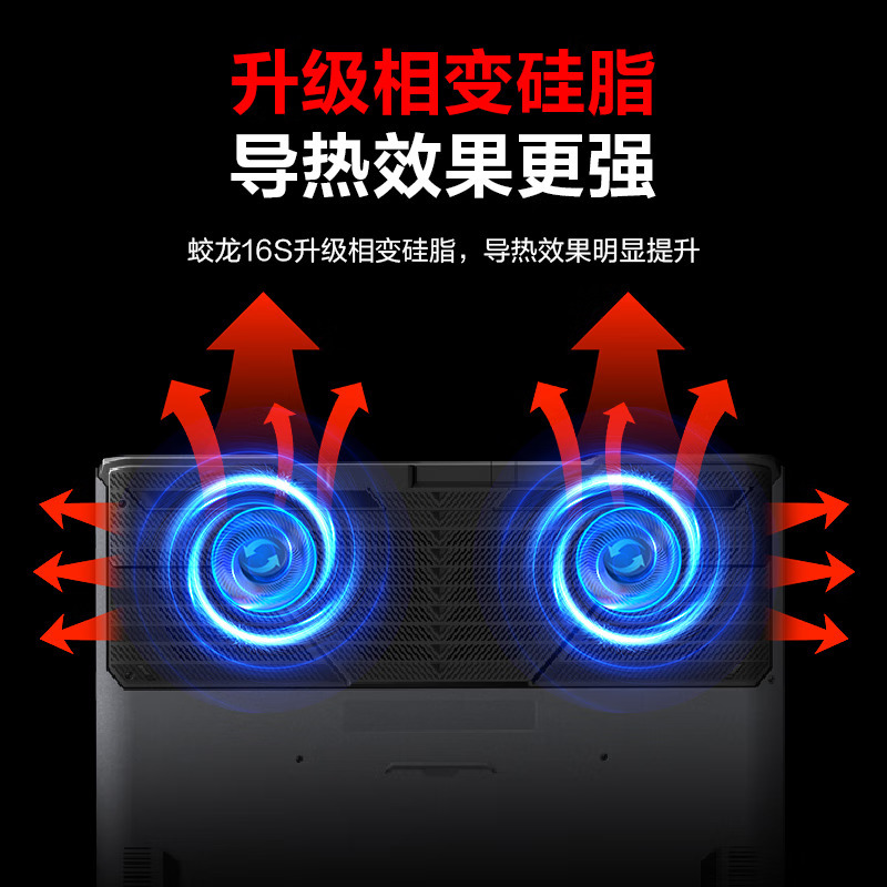 机械革命(MECHREVO)蛟龙16S 16英寸高性能电竞游戏本笔记本电脑(锐龙R7-8845H 16G内存 512G固态 RTX4060 8G独显 高色域165HZ 2.5K屏)