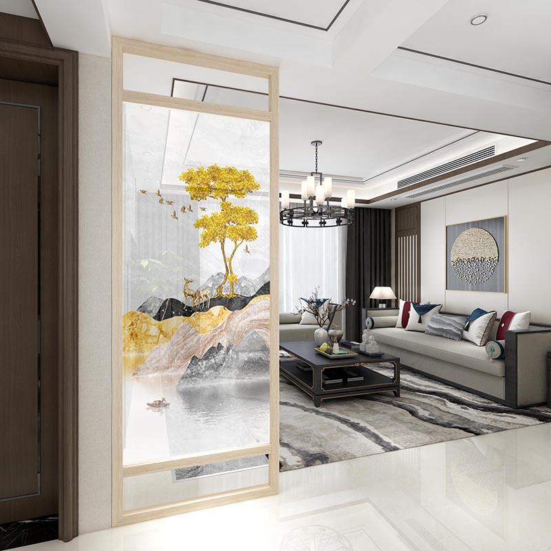 BONJEAN简约玄关屏风隔断时尚现代客厅书房卧室屏障 可定制座屏高清大图