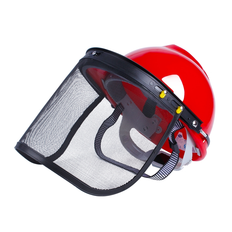 古达防护面罩面具屏配安全帽防爆割草机绿篱机帽子割灌打锄草机防爆网