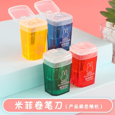 晨光(M&G)FPS91202削笔器 10个装 颜色随机 垃圾桶造型卷笔刀 手动卷笔器 削笔机卷笔刀 转笔刀