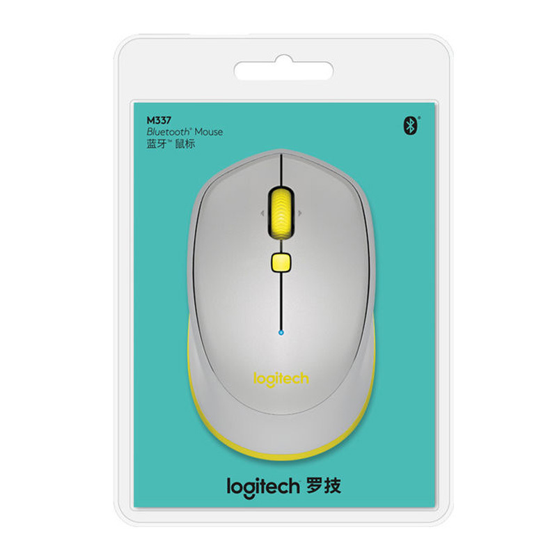 罗技(Logitech)蓝牙鼠标M337灰色(XF)
