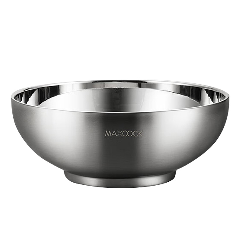 MAXCOOK美厨碗22cm316不锈钢双层防烫MCWA9898