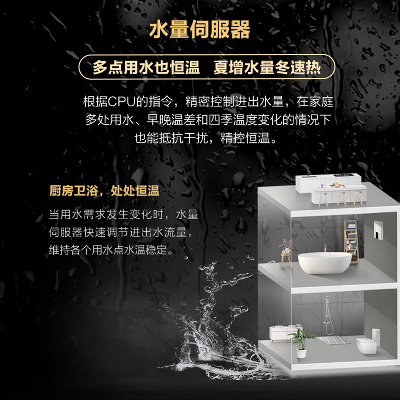 能率(NORITZ)16升燃气热水器GQ-16W38AFEX 智能操控 水量伺服器 天然气热水器 恒温热水器