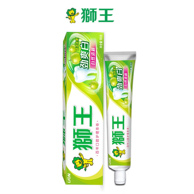 狮王 劲爽白 牙膏香萃苹果 180g(单位:支)