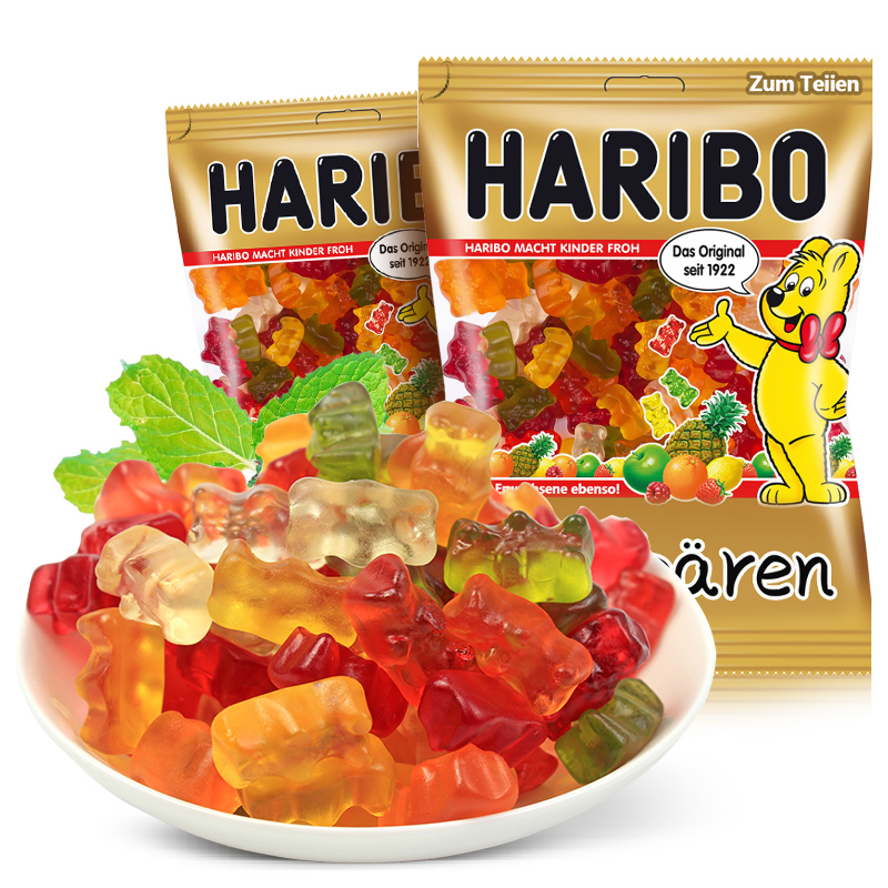 [两件8折]德国原装进口 哈瑞宝(haribo)金小熊水果软糖 儿童水果糖