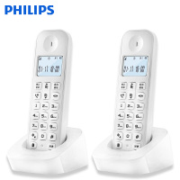 飞利浦（PHILIPS）无绳电话机座机 无线座机子母机 办公家用 DCTG160duo(白色)