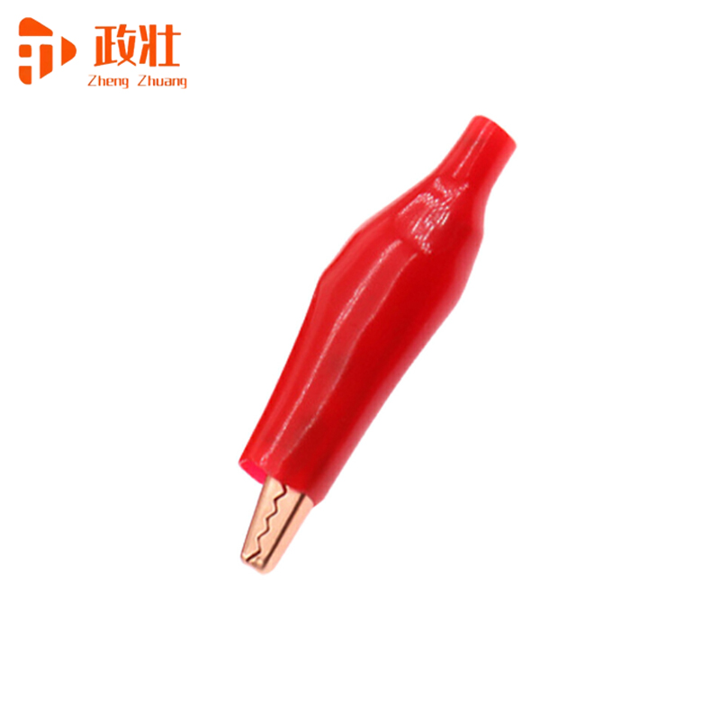 政壮 护套鳄鱼夹纯紫铜 36mm 个高清大图