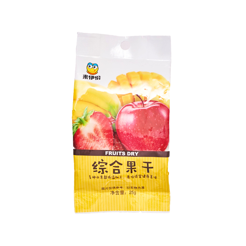 来伊份综合水果冻干25g果肉水果干冻干片蔬果干蜜饯来一份