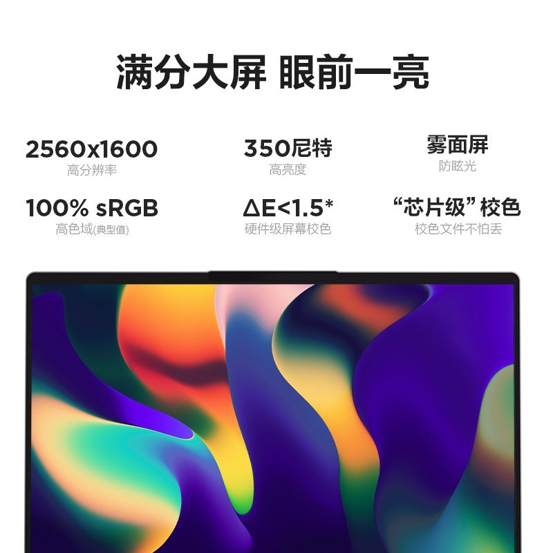 联想小新Pro16 2022款16英寸轻薄本笔记本电脑(12代酷睿i5-12500H 16G 512G 2.5K 120Hz) 皓月银高清大图