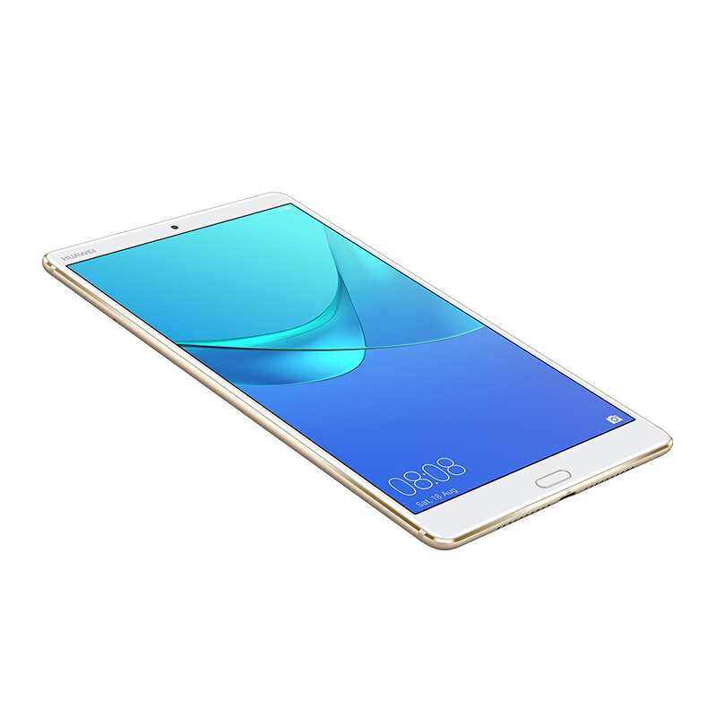 华为(HUAWEI) M5 8.4英寸 平板电脑(哈曼卡顿音效 4G+64G 全网通 香槟金 保护套)