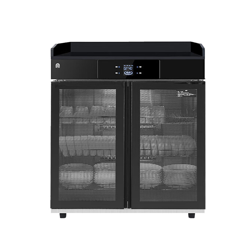 容声消毒柜商用茶水柜三层大容量新款大理石抽屉多功能餐饮家用消毒碗柜配餐 一星级 186L 75cm定时款双门三层高清大图