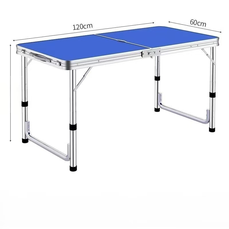 迅乘 ZD-120 户外折叠桌椅120*60cm 含2布凳 高度3档可调 1套高清大图